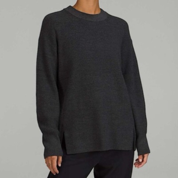 lululemon athletica Sweaters - Lululemon 🍋 Merino Black Knit Sweater